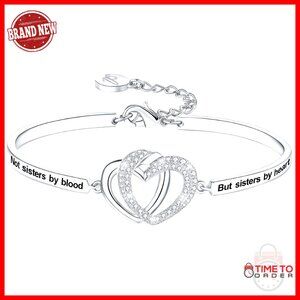 Engraved Bangle Bracelet Elegant Minimal Chic Sister Gift Jewelry